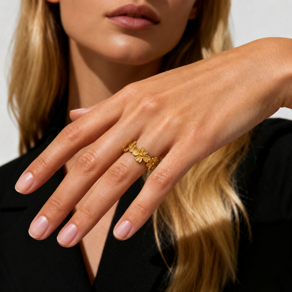 Golden Bloom Ring