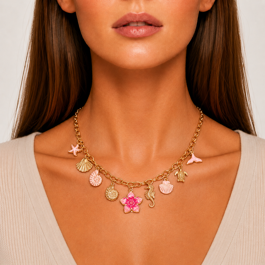 Gold Coastal Charm Necklace