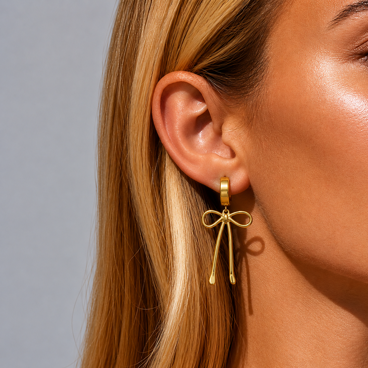 Bow Geometric Earrings for Women
