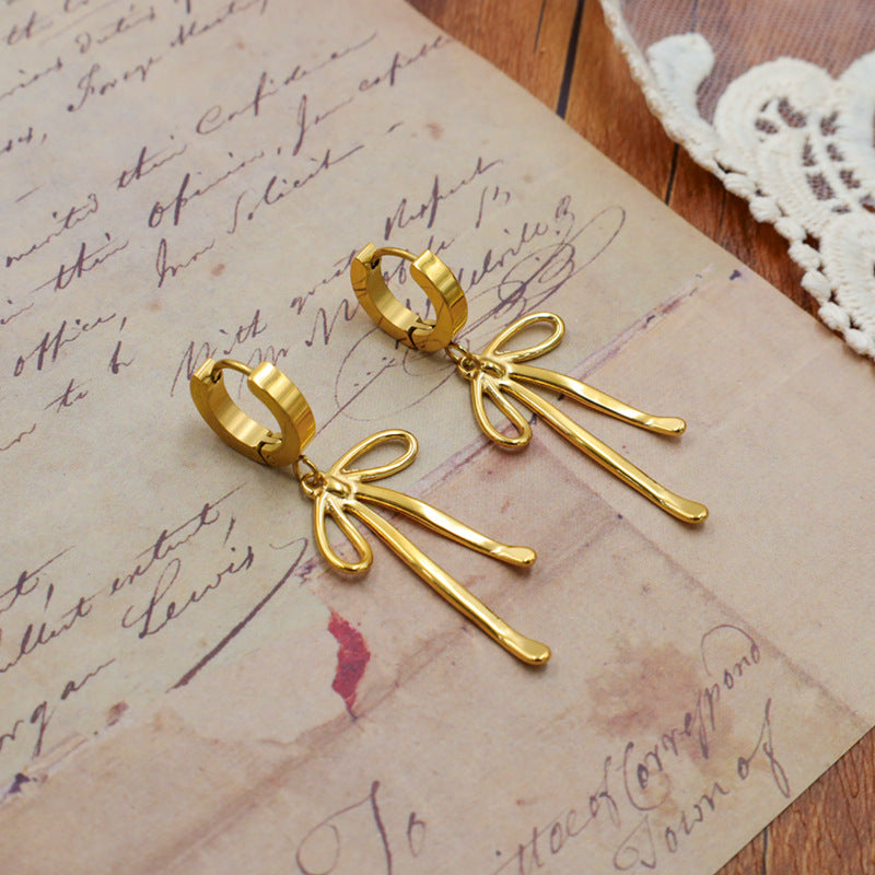 Bow Geometric Earrings for Women