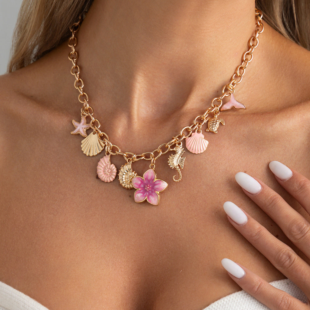 Gold Coastal Charm Necklace