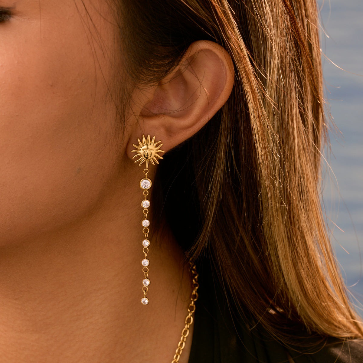 Sunray Drop Earrings