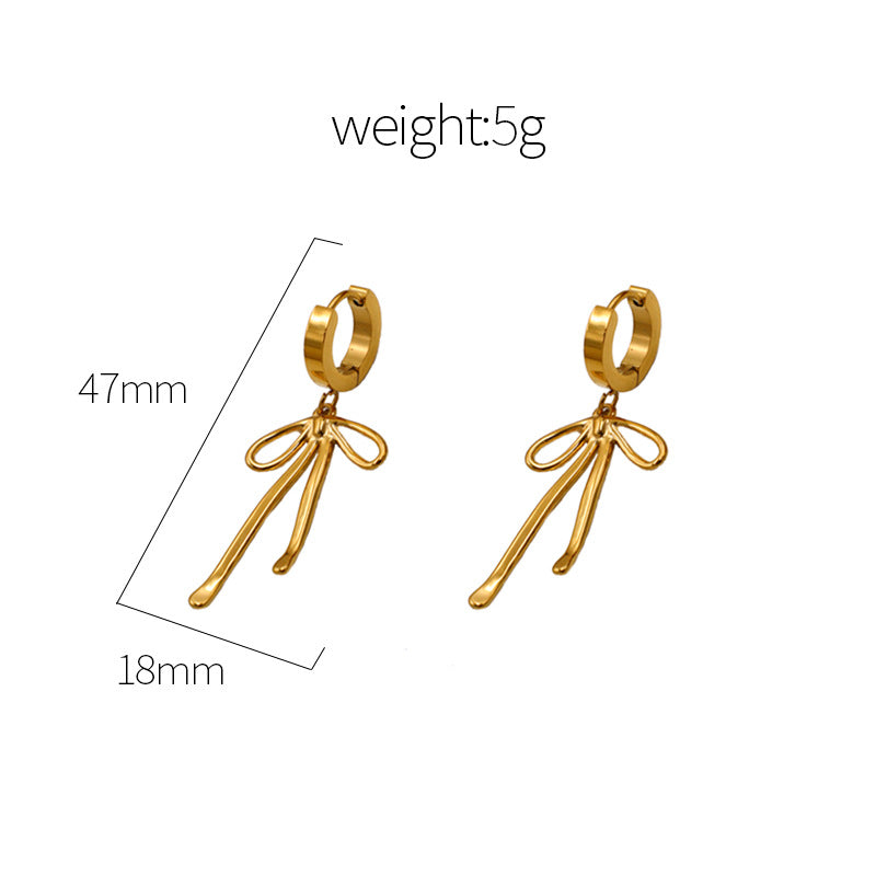 Bow Geometric Earrings for Women